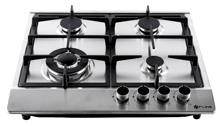 Parrilla a gas empotrable FLINE Lund 4 cuatro quemadores acero inoxidable