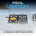 Parrilla a Gas Empotrable 4 Quemadores Acero Inoxidable | Malmö 4 | FLINE - Image 9