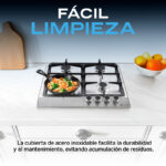 Parrilla a Gas Empotrable 4 Quemadores Acero Inoxidable | Lund 4 | FLINE - Image 10